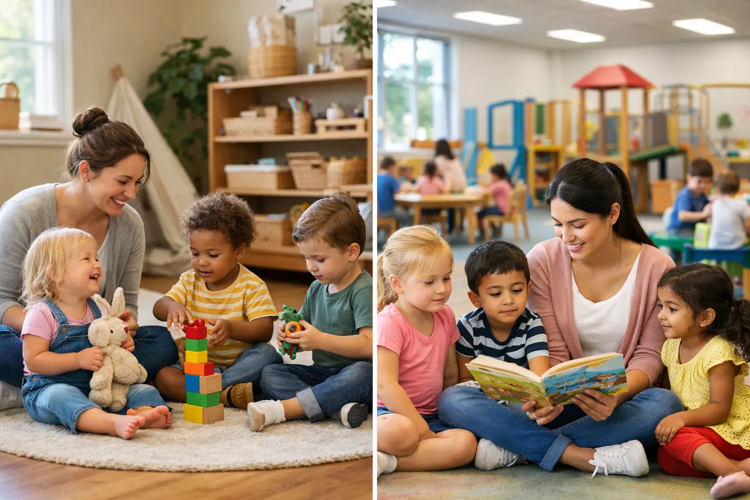 Small Daycare Versus Large Center for Your Child